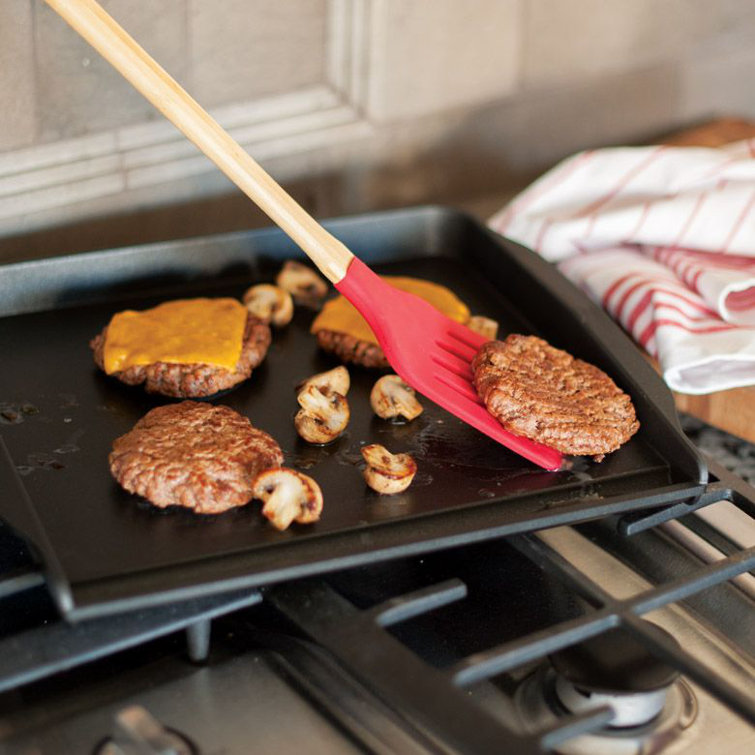 Nordic Ware Black Nonstick Aluminum Stovetop Backsplash Griddle