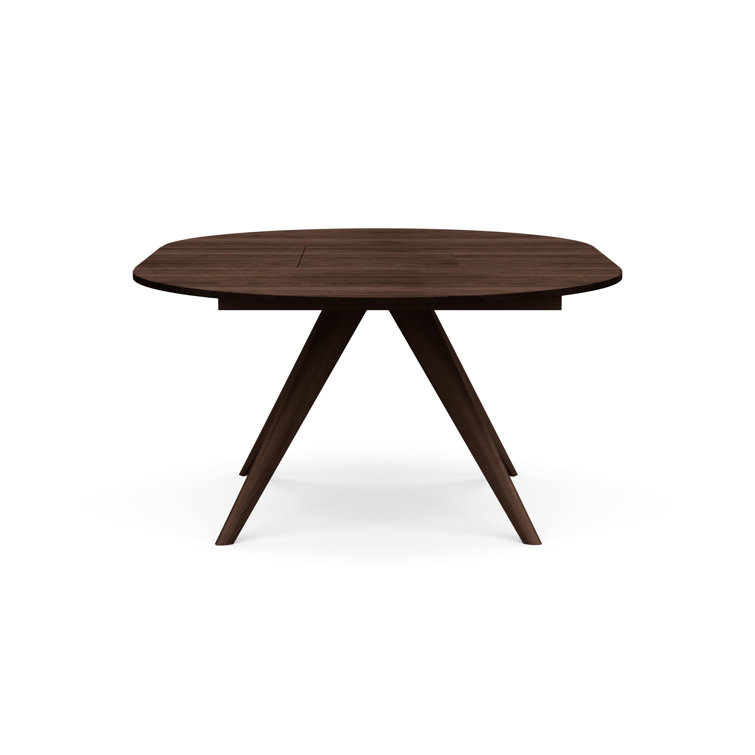 Catalina Walnut Extendable Round Dining Table