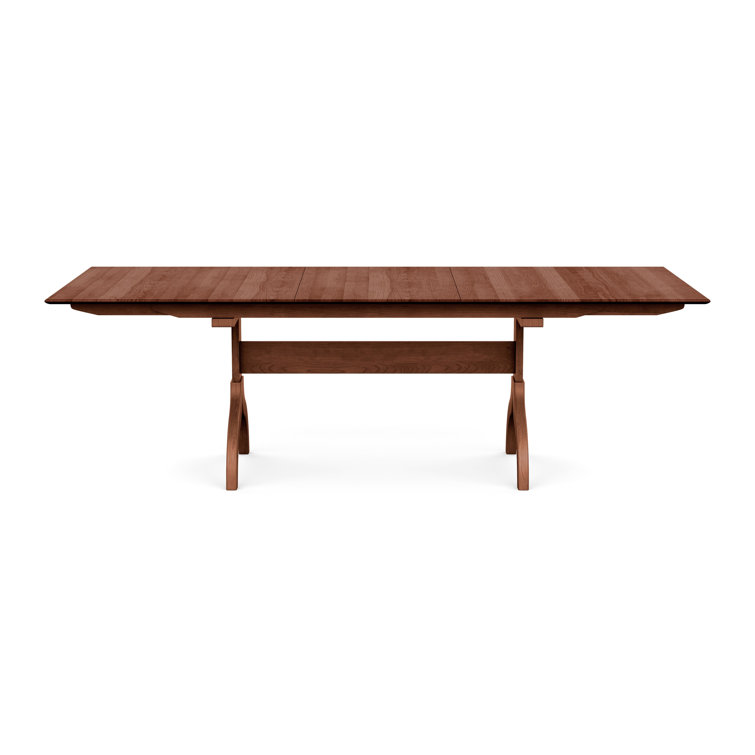 Eco-Friendly Reclaimed Wood Extendable Dining Table in Cognac Cherry