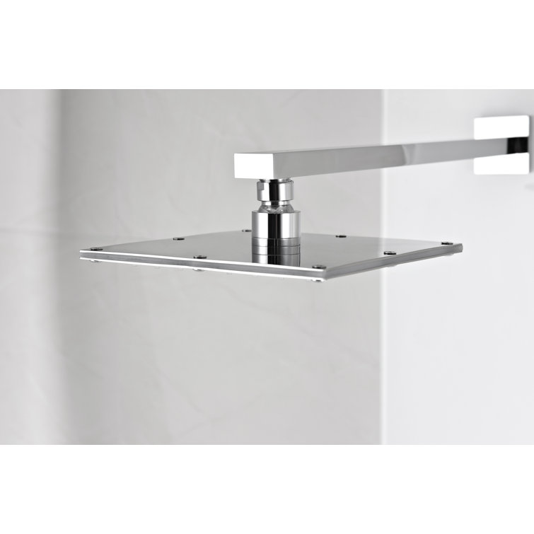 Jaguar 60'' White Tempered Glass Shower Panel with Jets