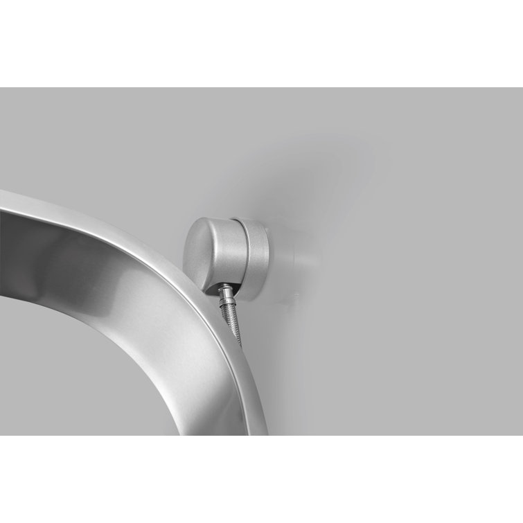 Silent 40'' Brushed Steel Full Body Shower Panel with Rain Shower