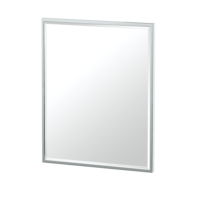 Polished Chrome Rectangular Wall Mount Mirror