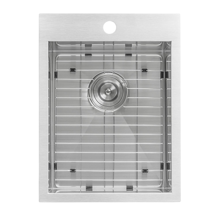 Ruvati 15 x 20 Inch Stainless Steel Drop-In Bar Prep Sink