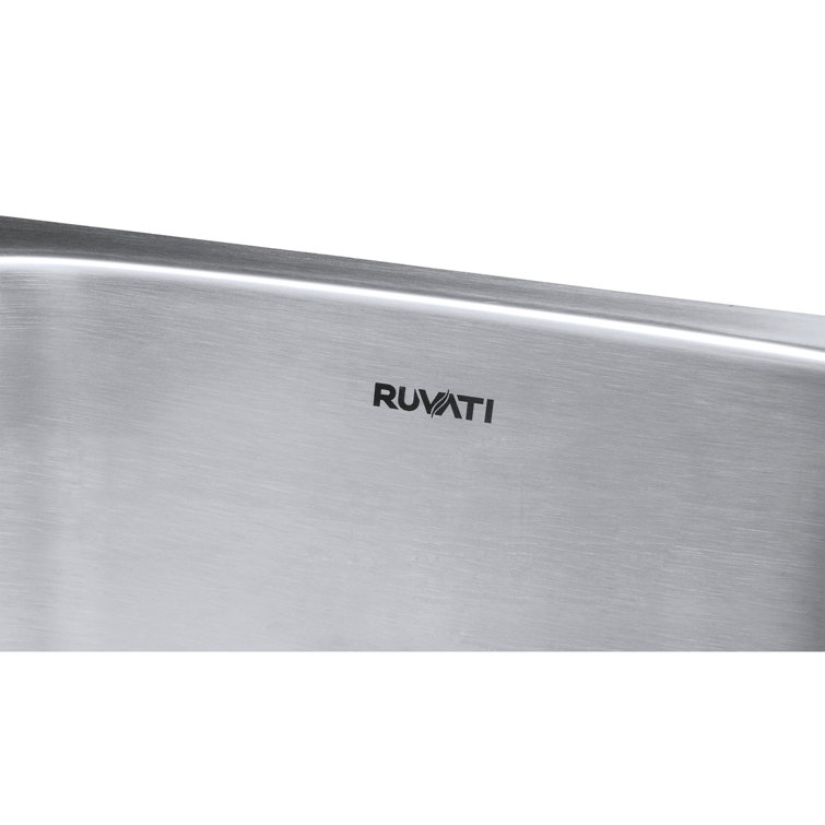 Ruvati 31" Stainless Steel Double Bowl Undermount Kitchen Sink