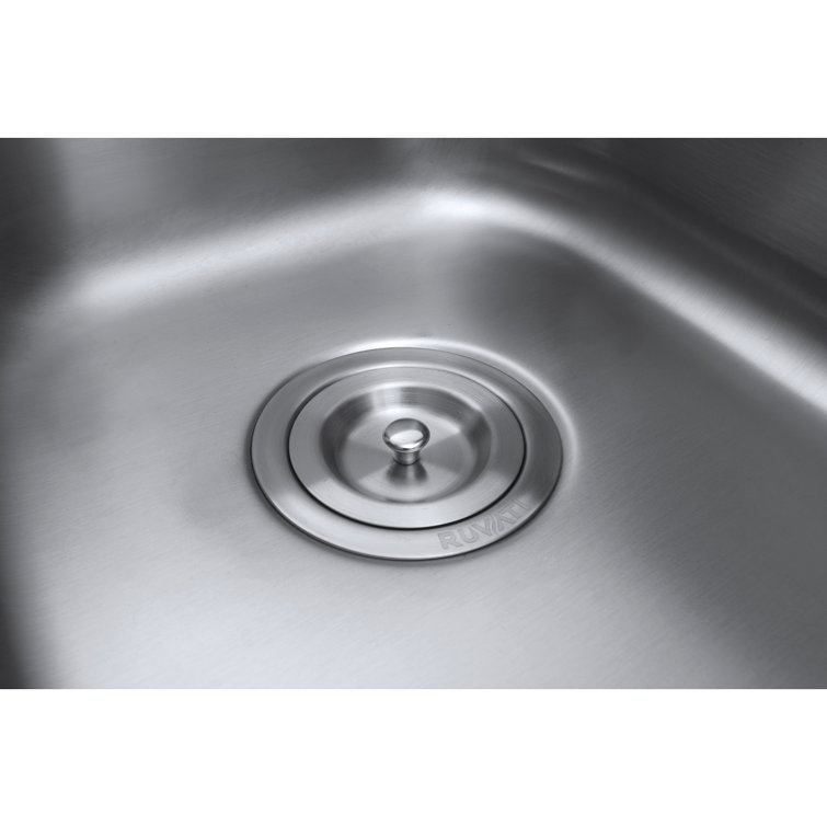 Ruvati 31" Stainless Steel Double Bowl Undermount Kitchen Sink