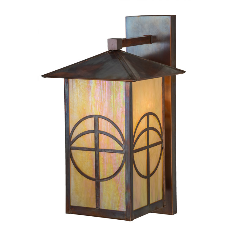 Seneca Vintage Copper 20" Handcrafted Mission-Style Wall Sconce