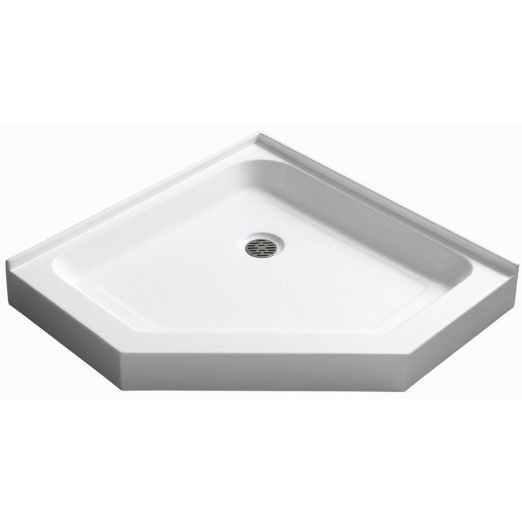 Randi 36'' White Acrylic Neo-Angle Shower Base