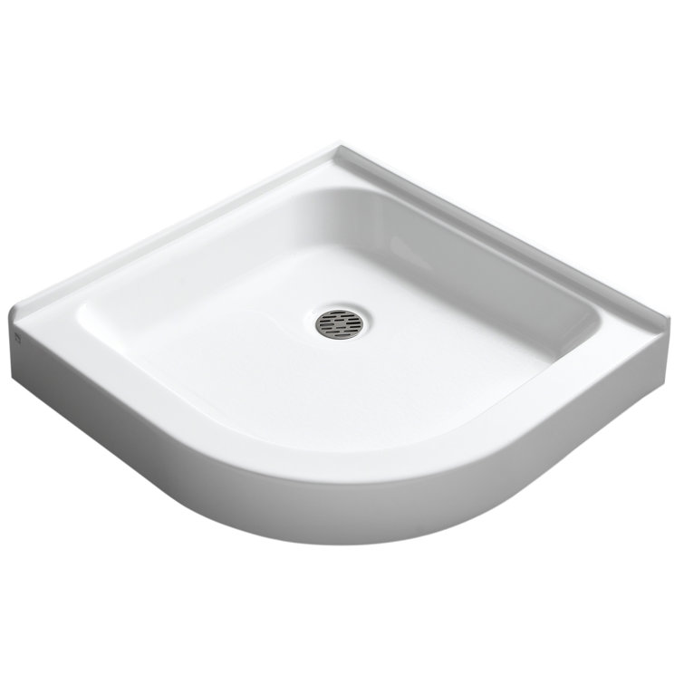 Randi 36'' White Acrylic Double Threshold Shower Base