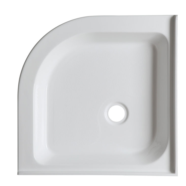 Randi 36'' White Acrylic Double Threshold Shower Base