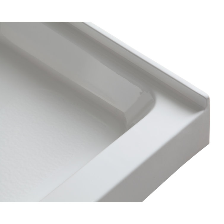 Randi 36'' White Acrylic Double Threshold Shower Base
