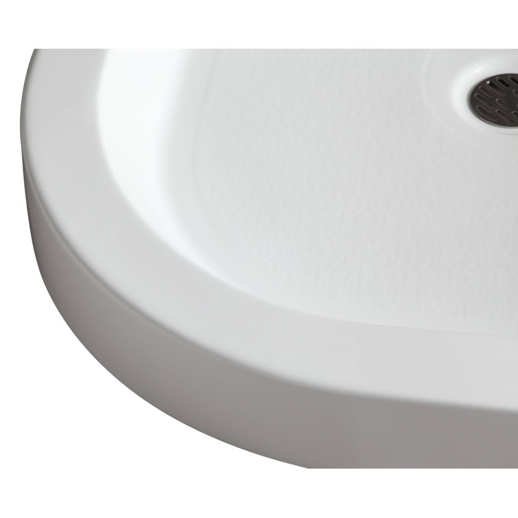 Randi 36'' White Acrylic Double Threshold Shower Base