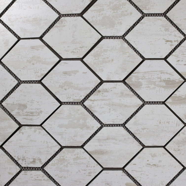 Tuscan Design 4" x 5" Glass Honeycomb Mosaic Wall Tile