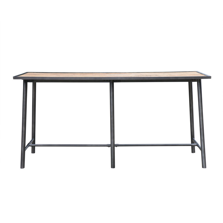 Reclaimed Wood Industrial Bar Height Dining Table