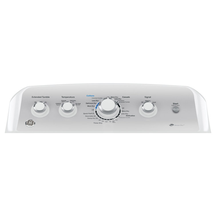 7.2 cu. ft. White Electric Dryer with Moisture Sensing