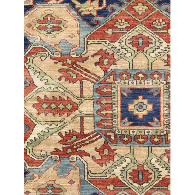 Serapi Rust Hand-Knotted Wool Runner Rug 2'11" x 24'2"