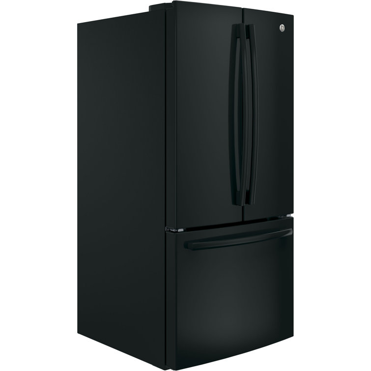 33" Black French Door Refrigerator with Ice Maker and Smart Features