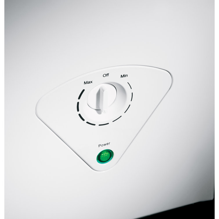 Compact White Stainless Steel Manual Defrost Chest Freezer