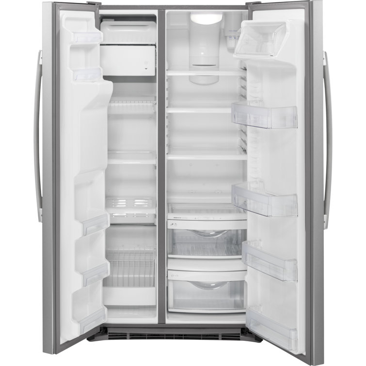 Stainless Steel 22 Cu. Ft. Side-by-Side Refrigerator with Ice Maker