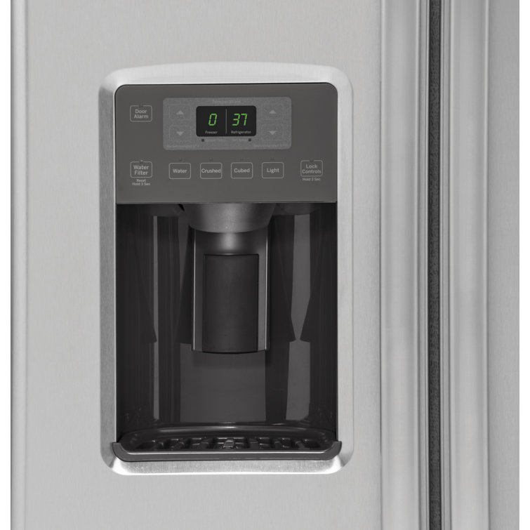 Stainless Steel 22 Cu. Ft. Side-by-Side Refrigerator with Ice Maker