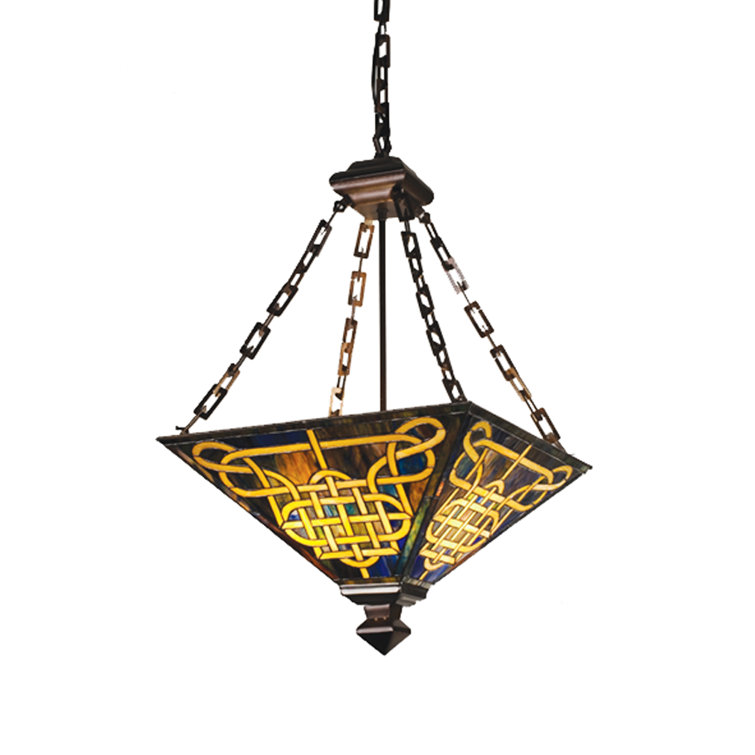 Cambridge Crescent Filigree 24" Bronze Geometric Chandelier
