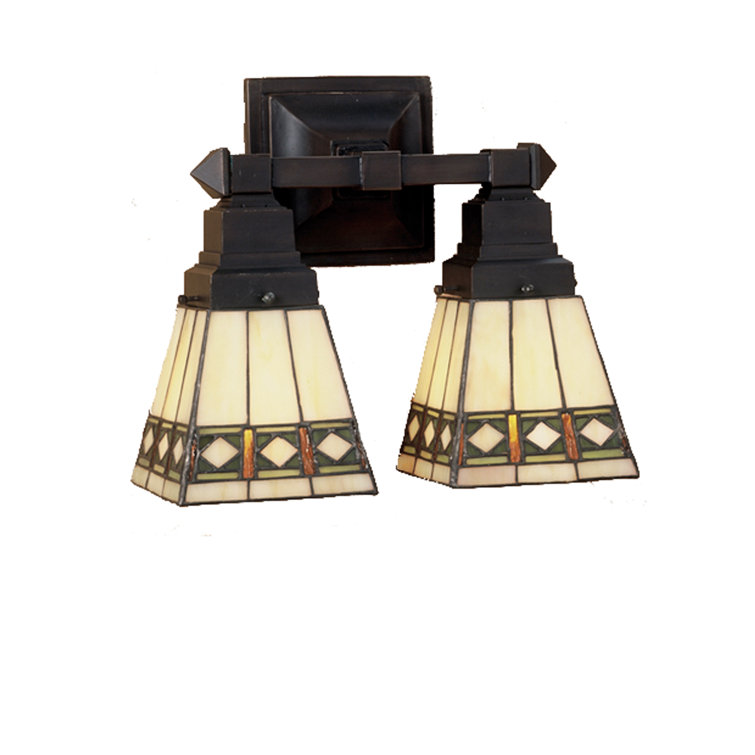 Mahogany Bronze 2-Light Mission Style Sconce