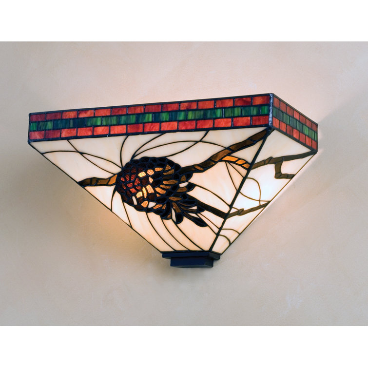 Elegant Dual-Light Bronze & Black Direct Wired Sconce