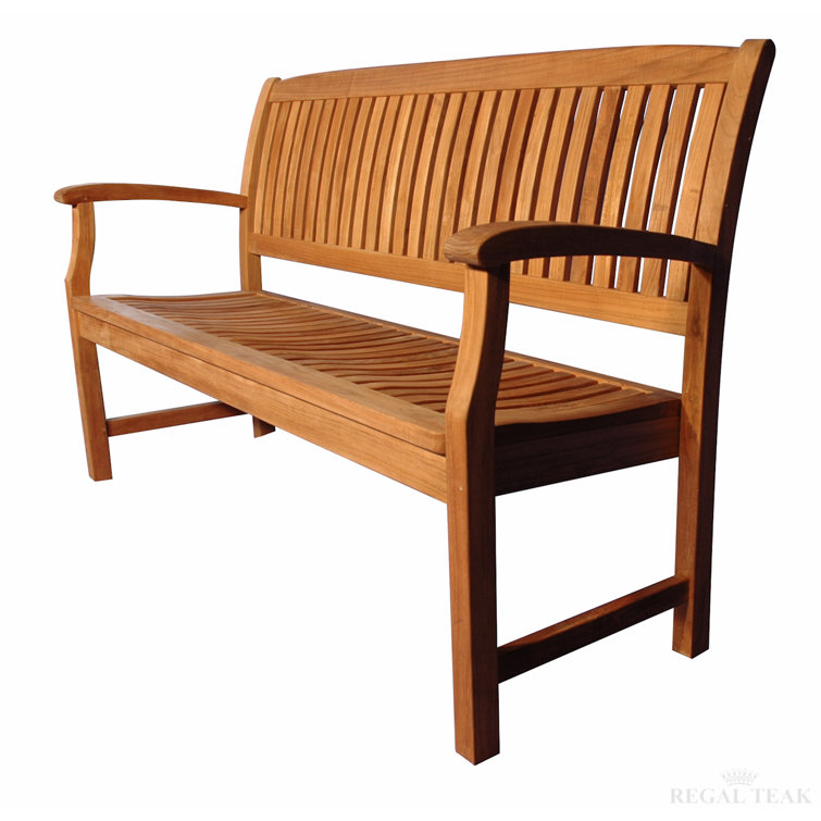 Honey Brown Teak Outdoor Garden Bench
