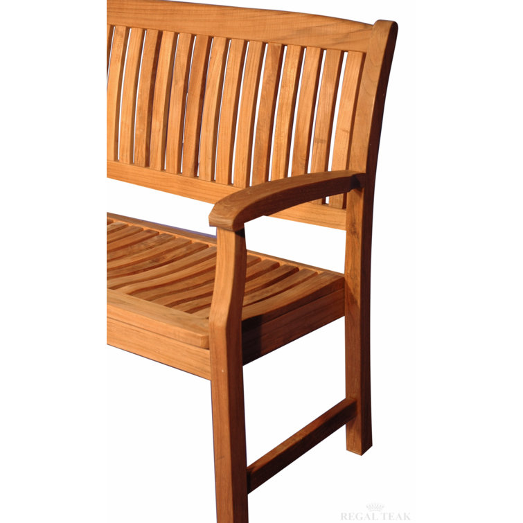 Honey Brown Teak Outdoor Garden Bench