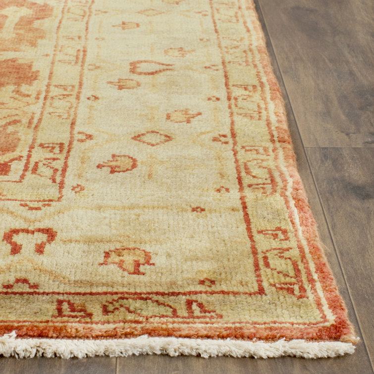 Ivory Hand-Knotted Wool 3' x 10' Runner Rug