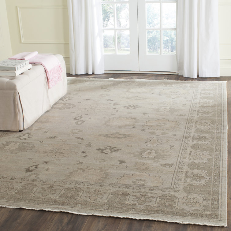 Hand-Knotted Blue Wool 6' x 9' Area Rug