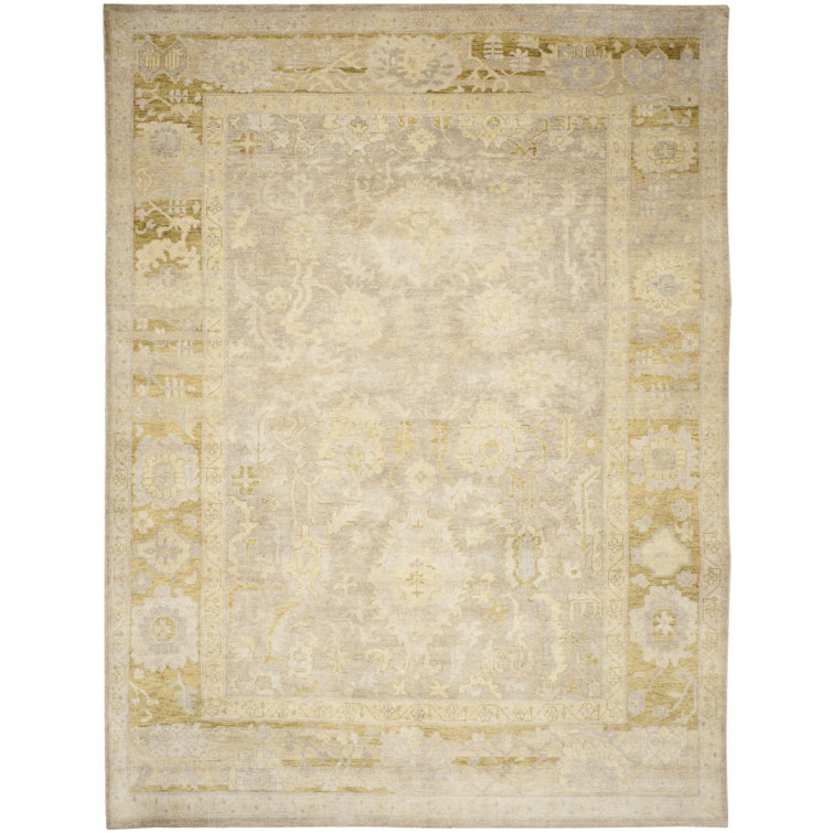 Gray Wool Handmade Tufted Rectangular Area Rug 10' x 14'