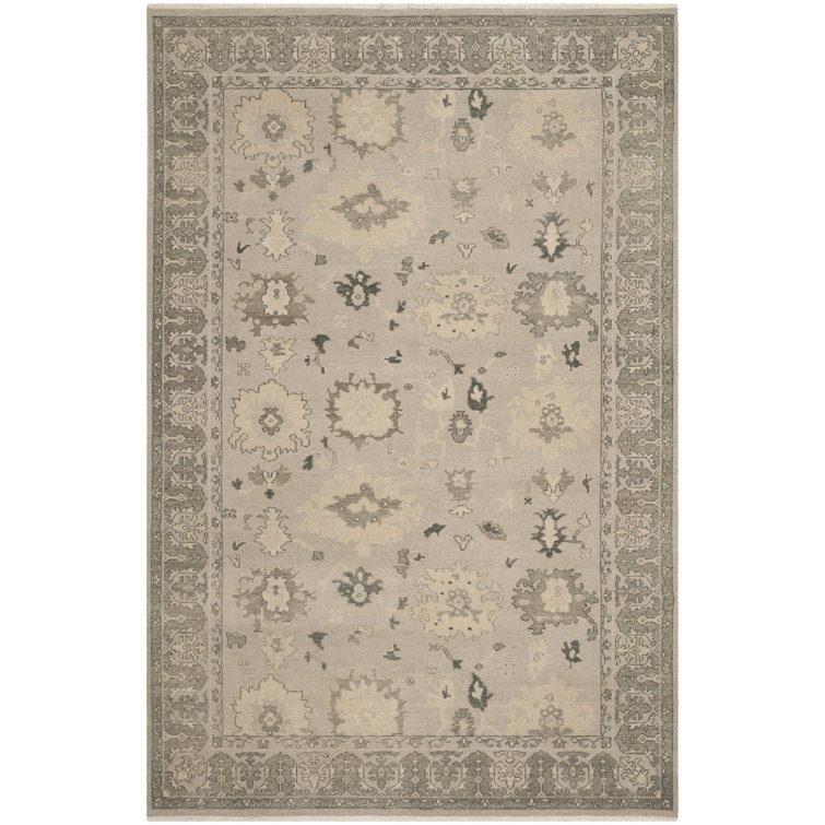 Hand-Knotted Blue Wool 6' x 9' Area Rug