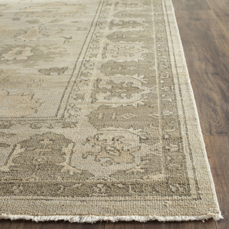 Hand-Knotted Blue Wool 6' x 9' Area Rug