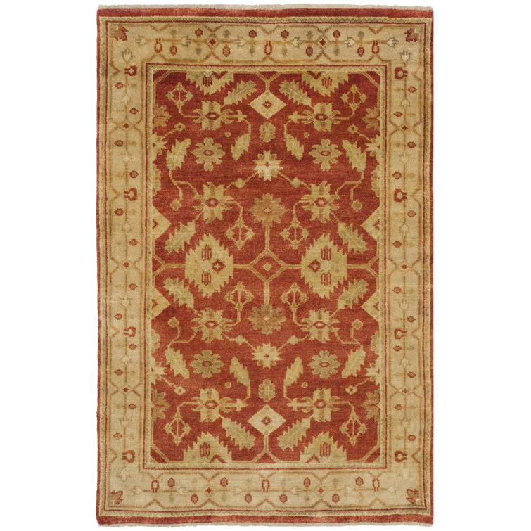 Elegant Ivory Hand-Knotted Wool Area Rug 9' x 12'