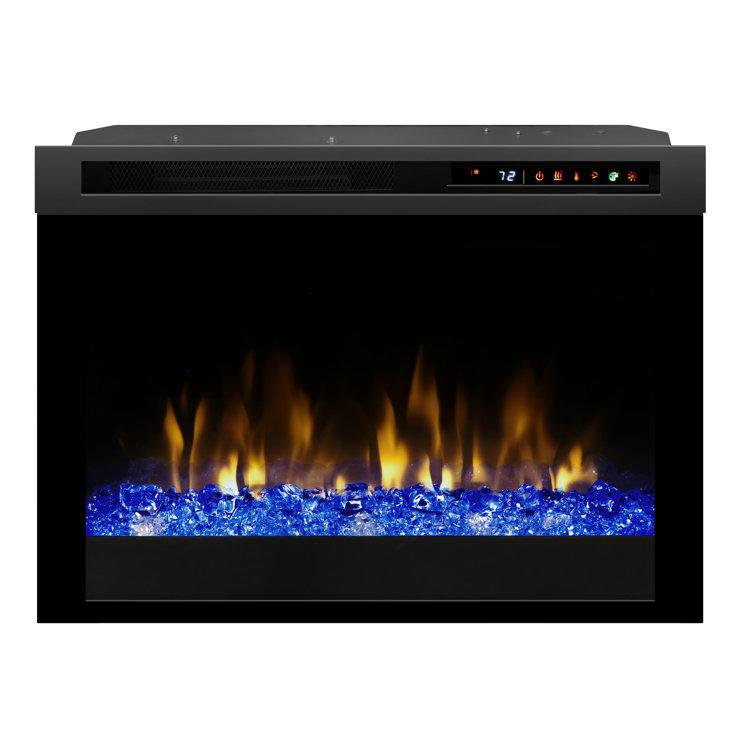 26'' Black Electric Firebox with Acrylic Ember Bed