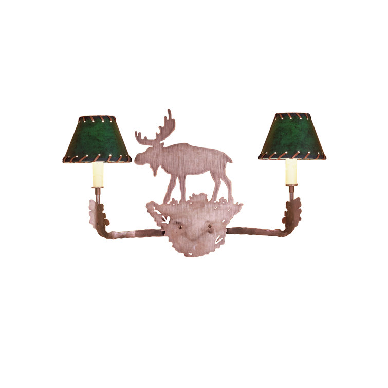 Antique Copper 14" x 20" Rustic Lodge Sconce