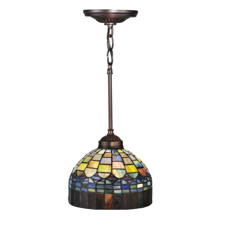 Emerald Cobalt Ruby Mini Indoor/Outdoor Glass Pendant