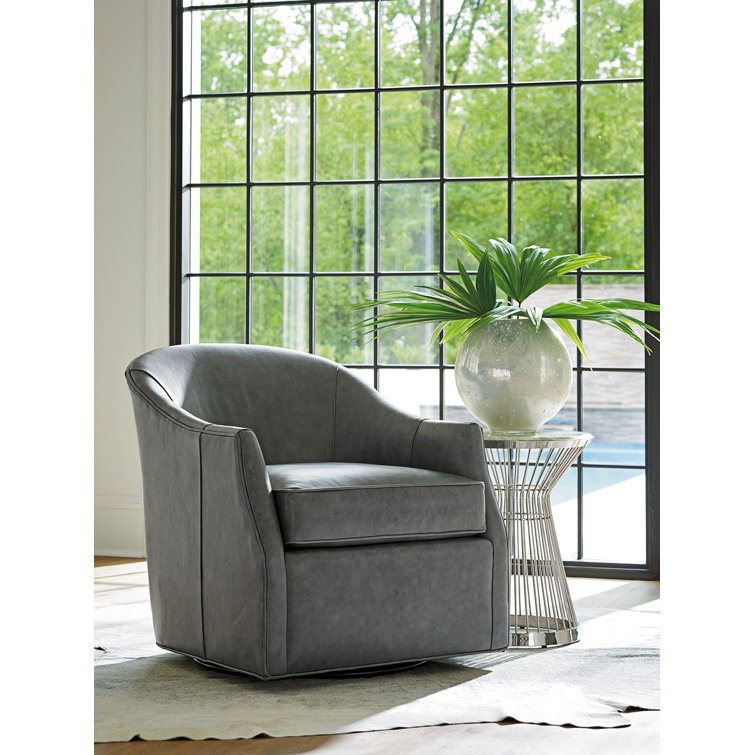 Contemporary 18" Round Silver Stone and Metal Accent Table