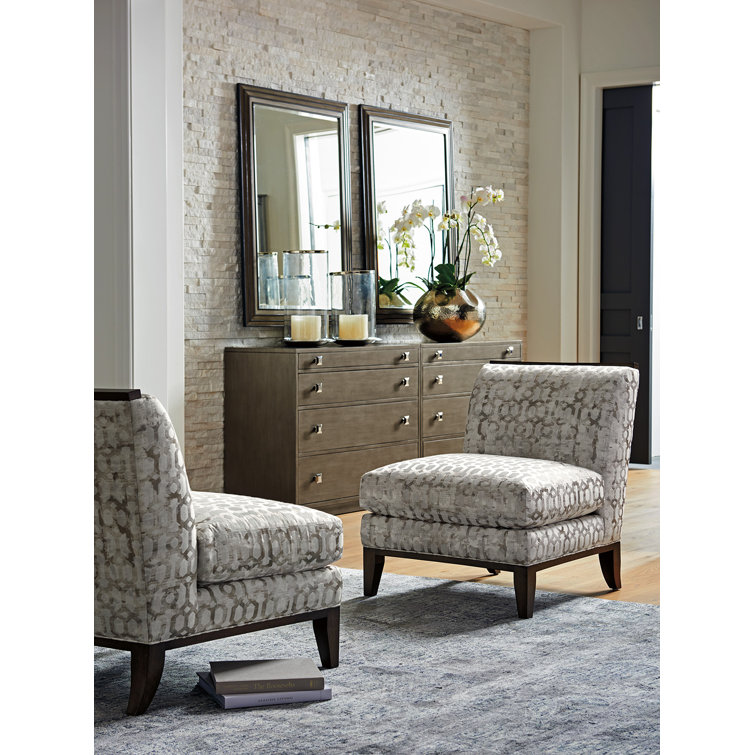 Platinum Gray 48" Wood Rectangular Dresser Mirror