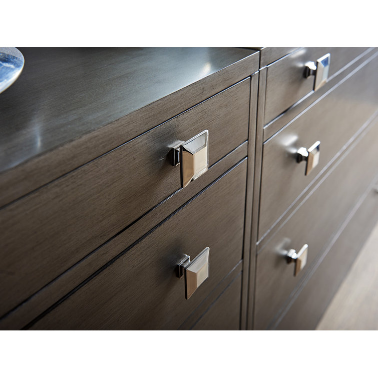 Gray 4-Drawer Soft Close Transitional Dresser