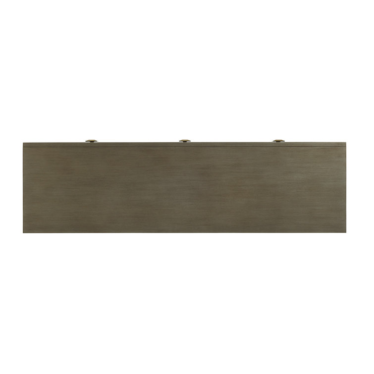 Ariana 68'' Charcoal Gray Modern Media Console with Cabinet