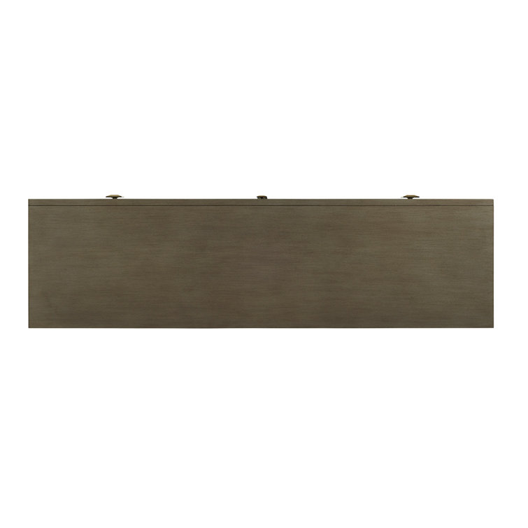 Ariana Transitional Gray and Brown 3-Drawer Sideboard