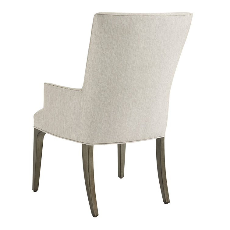 Bellamy Natural Upholstered Arm Chair with Wood Legs