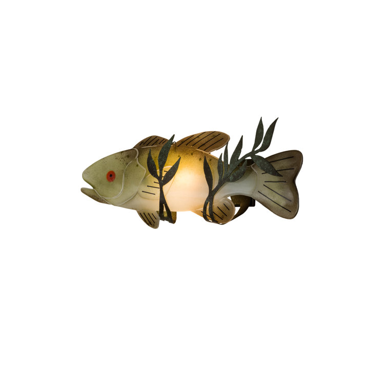 Metro Fusion 22" Bronze Glass Novelty Sconce with Dimmable Ambient Light
