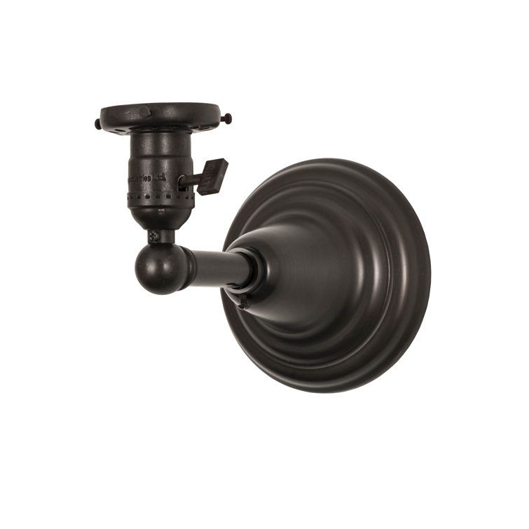 Brown Direct Wired Electric Single Light Sconce