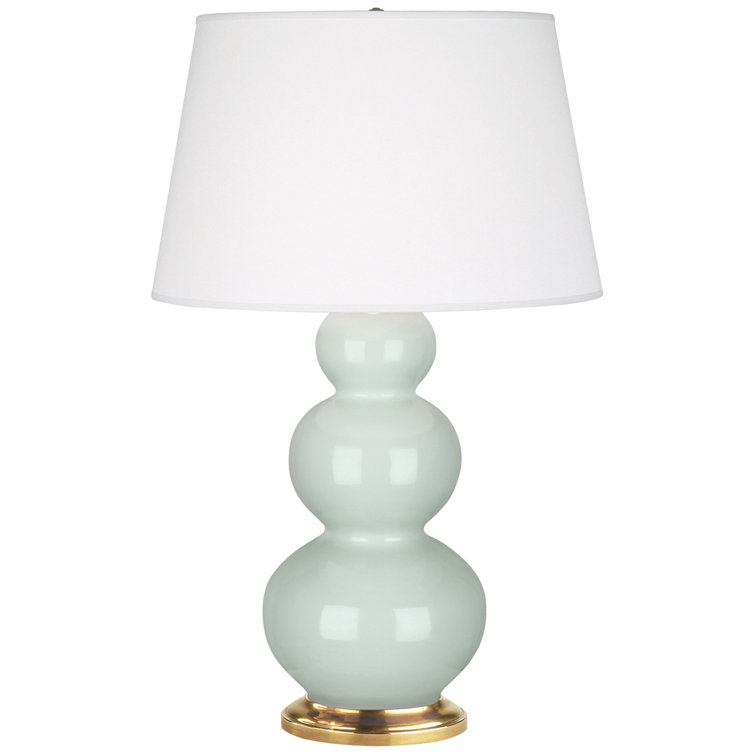 Celadon Glazed Ceramic 32.75'' Table Lamp with 3-Way Switch