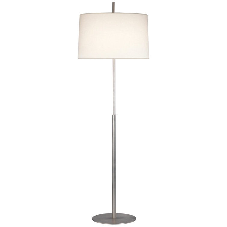 Echo 63.75'' Stainless Steel Floor Lamp with Drum Shade