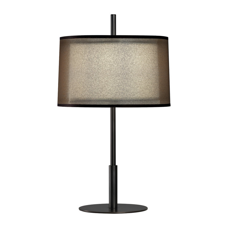 Deep Patina Bronze Double Shade Table Lamp