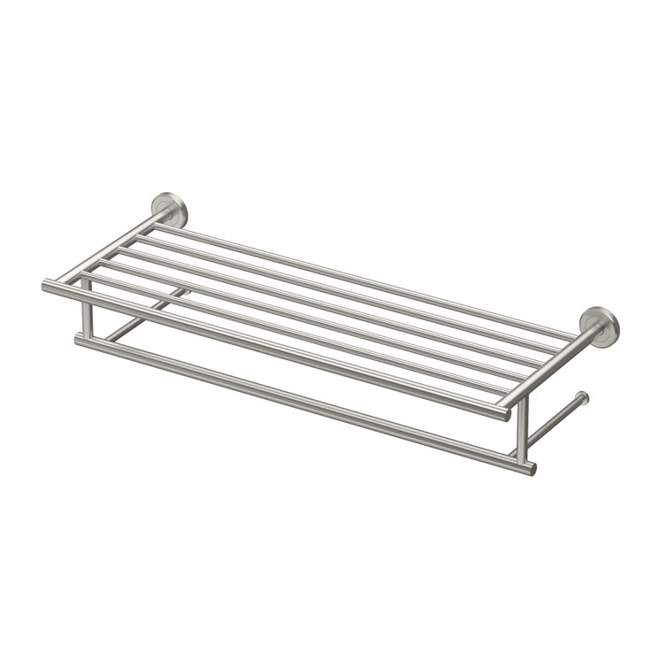Latitude II 24-Inch Satin Nickel Wall Mounted Towel Rack