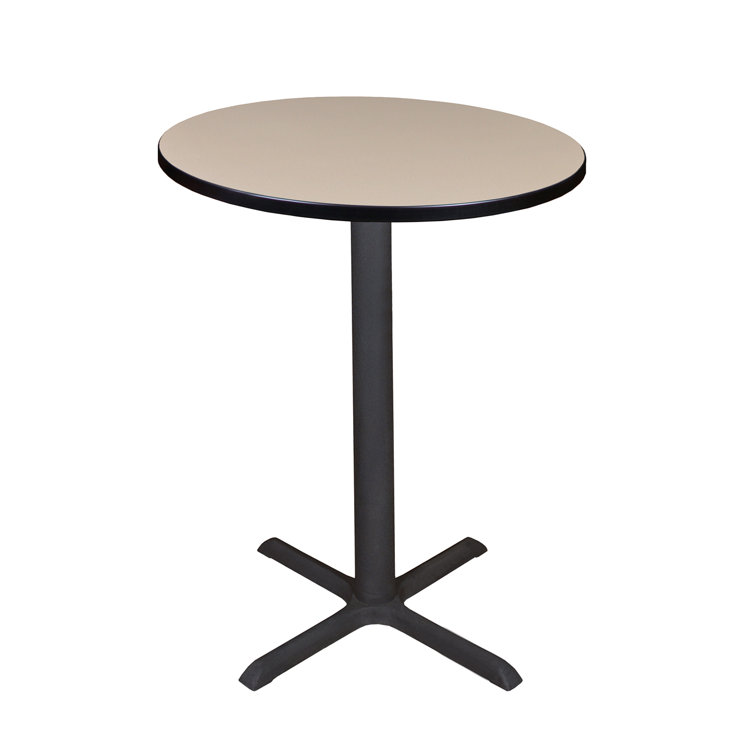 Carmine Cherry & Maple 42" Round Wood Cafe Table